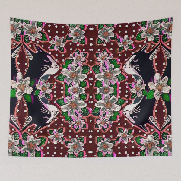 Item preview, Serene Cat in Jasmine Scent with Polka Dots Red and Black designed and sold by SpiritGifts.