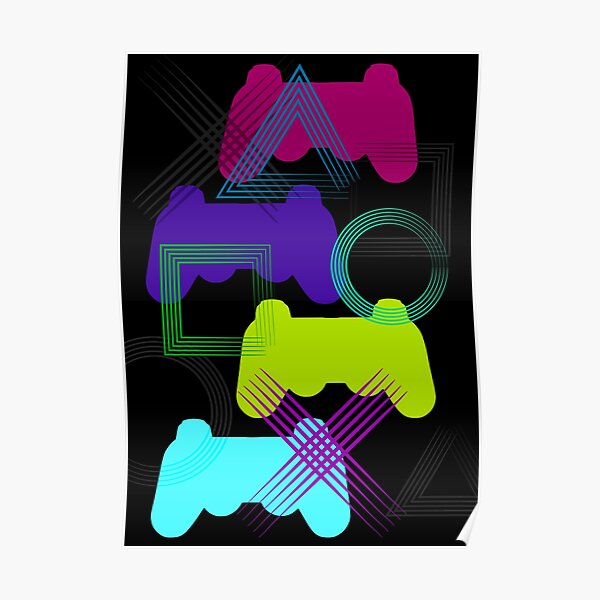 Neon Gaming Poster