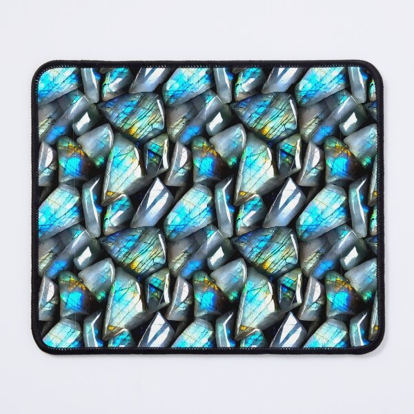Item preview, Labradorite Gemstone Healing Crystals - Rock Lovers Clothing and accessories Fine Art Lapidary Print by BadassBazaar designed and sold by BadassBazaar.