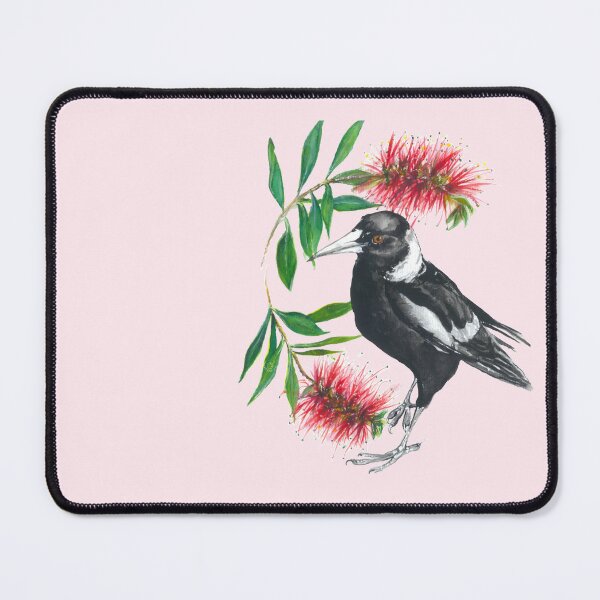 Item preview, Australian Magpie and Callistemon designed and sold by Cape-Koala-Arts.