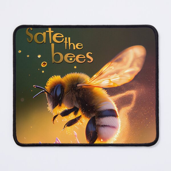 Item preview, Bee Stopped in Motion Over a Flower - Safe the Bees designed and sold by KOTOdesign.