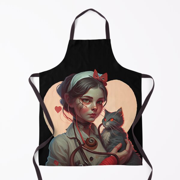 Item preview, nursing with cat valentine's day designed and sold by Med ing.