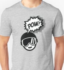 Pow-Tag! Powder Ski Board Lass es schneien! Slim Fit T-Shirt