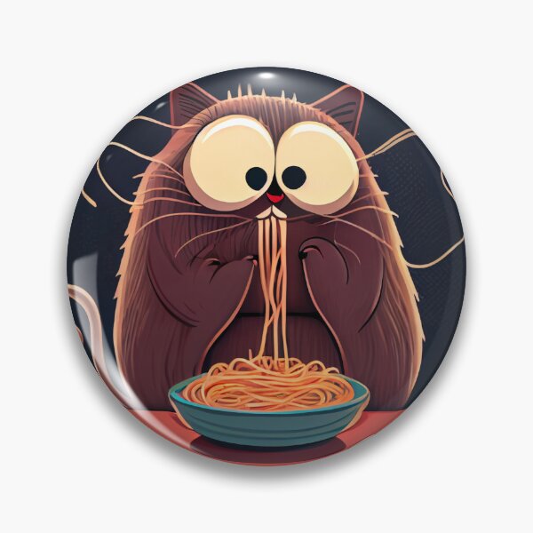 Item preview, Cat Eating Spaghetti designed and sold by benarik.