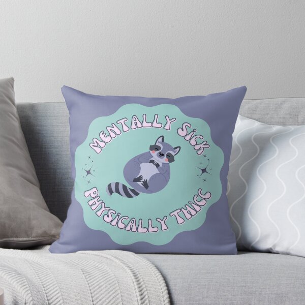 Item preview, Mentally Sick, physically thicc - Funny saying designed and sold by SICK-SENSE.