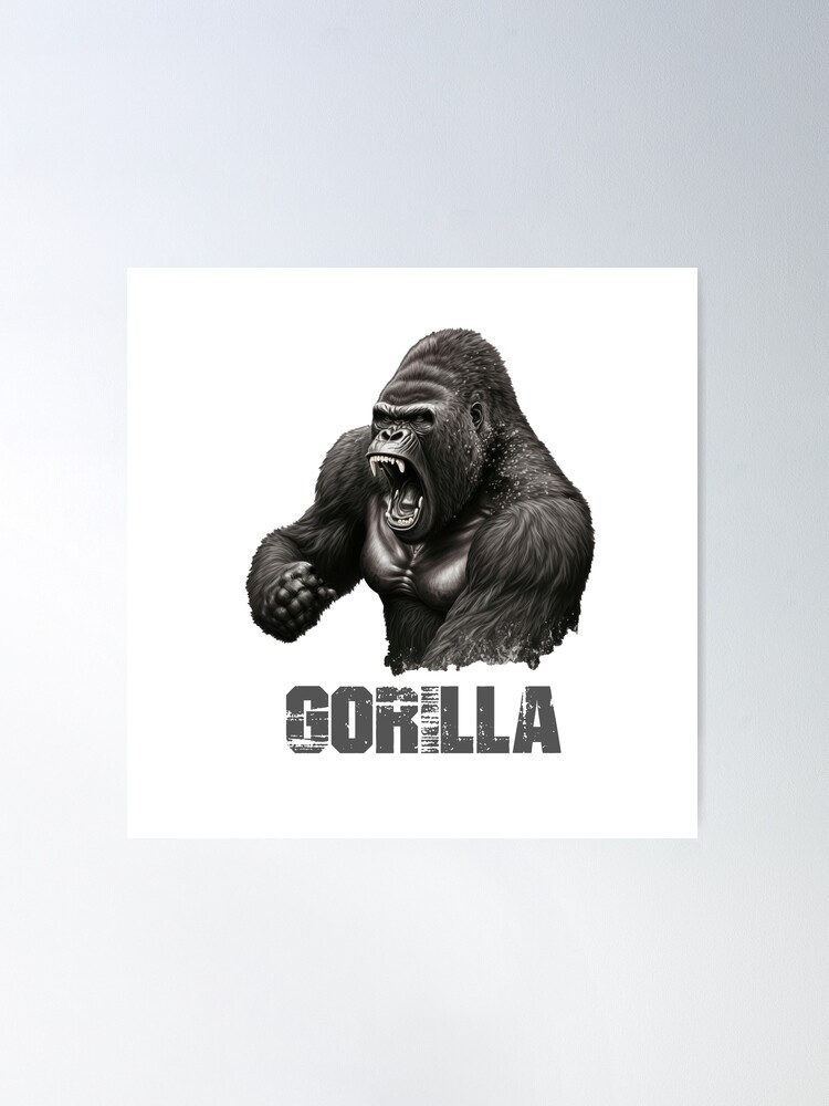 for Poster | by (Silverback Redbubble Gorilla Beast)\