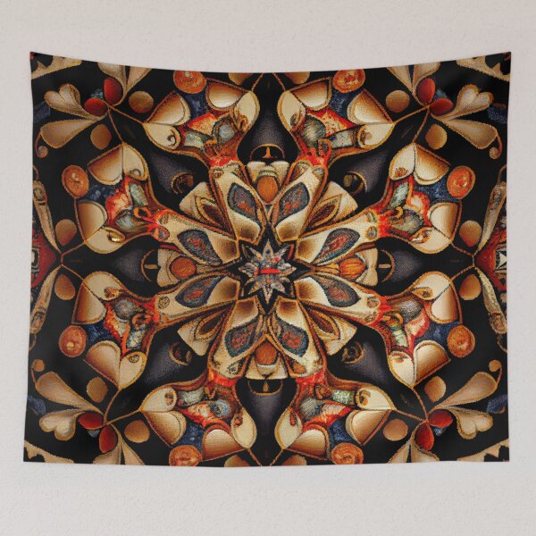 Item preview, Formal Crafty Dazzling Eclectic Pattern Digital Painting designed and sold by CodeAndColors.