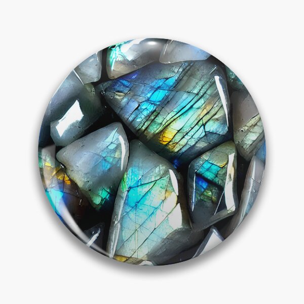 Item preview, Labradorite Gemstone Healing Crystals - Rock Lovers Clothing and accessories Fine Art Lapidary Print by BadassBazaar designed and sold by BadassBazaar.