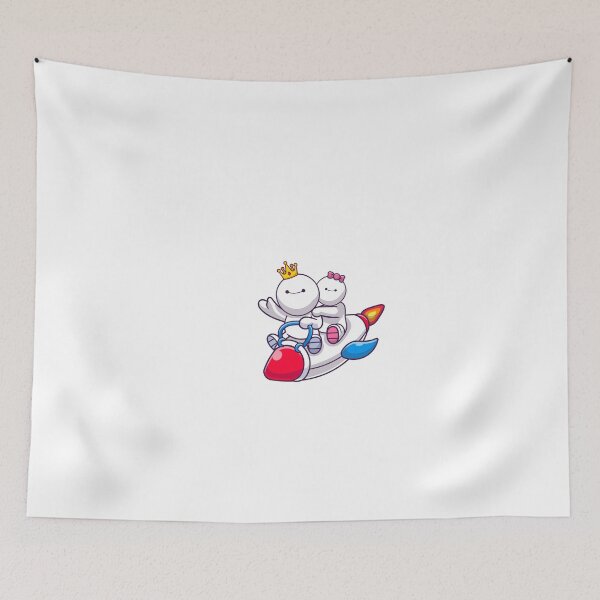 Item preview, Buddy riding a rocket with his girlfriend to the moon designed and sold by buddysigner.