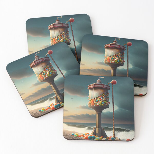 Item preview, Lost at Sea A Shipwreck of Gumballs and a Lonesome Digital Painting designed and sold by CodeAndColors.