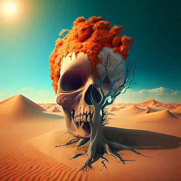 Vorschaubild zum Design The Heat and Illness of Life Digital Painting von CodeAndColors