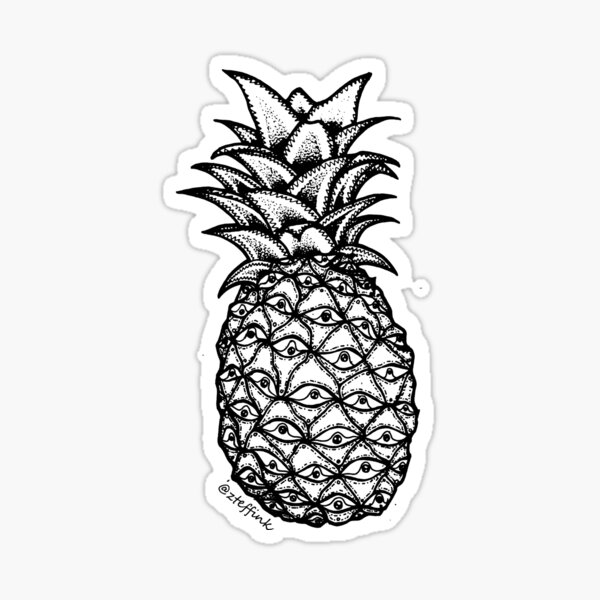 Item preview, Pineapple eye linework designed and sold by zteffink.