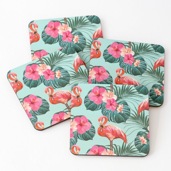 Item preview, Flamingo Floral Pattern designed and sold by SunMayDown.