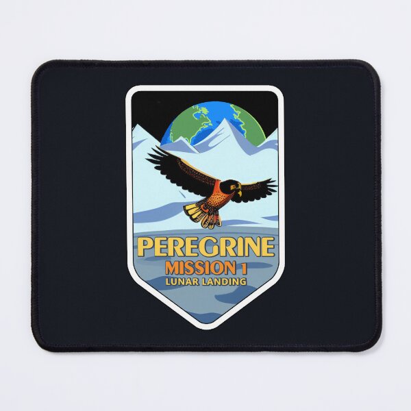 Item preview, NASA Peregrine Mission 1 lunar landing logo designed and sold by SolidEarthArt.