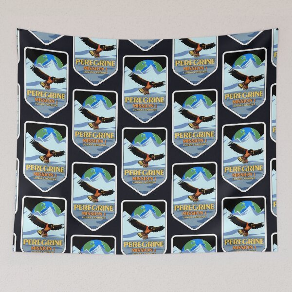 Item preview, NASA Peregrine Mission 1 lunar landing logo designed and sold by SolidEarthArt.