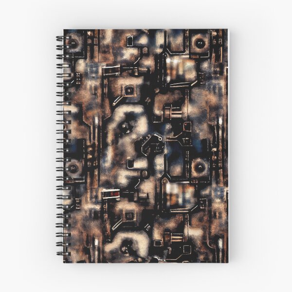 Item preview, Classic Black Designer Impressionist Industrial Pa Digital Painting designed and sold by CodeAndColors.
