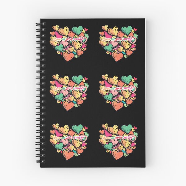 Item preview, Valentine's Day, Love at first swipe, Hearts designed and sold by pixeldizajn.