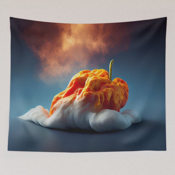 Aperçu de l'œuvre Dreams of a Fluffy Habanero Digital Painting créée et vendue par CodeAndColors.