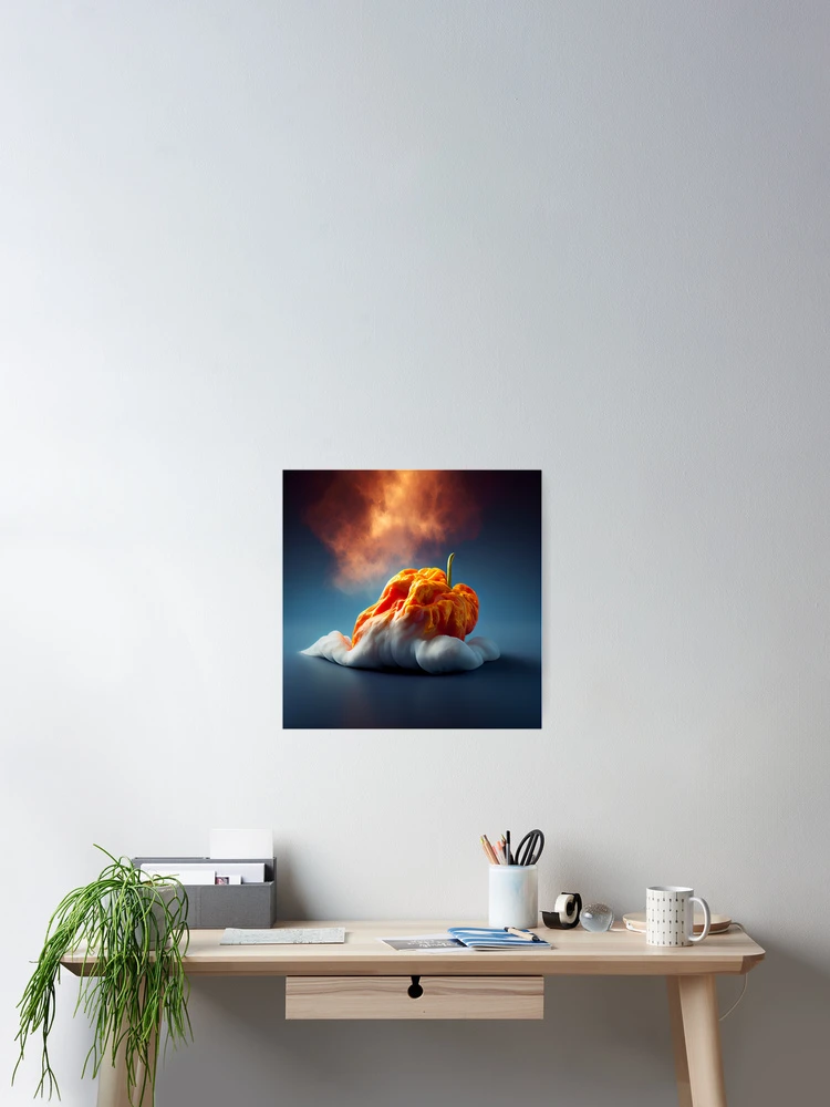 Imagen 2 de 3, Póster con la obra Dreams of a Fluffy Habanero Digital Painting, diseñada y vendida por CodeAndColors.