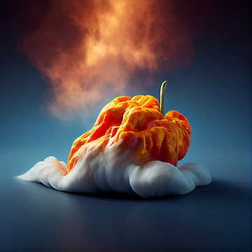 Imagen de la obra Dreams of a Fluffy Habanero Digital Painting de CodeAndColors