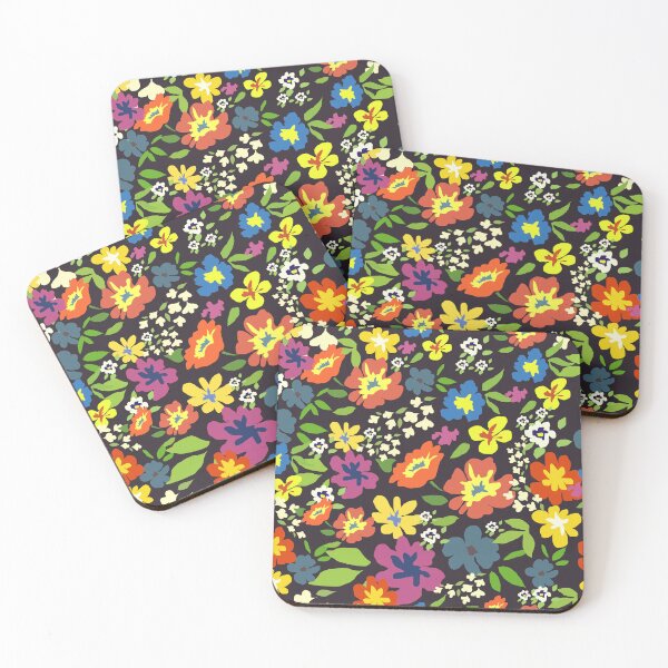 Item preview, Vintage flowers colourful Pattern designed and sold by Print-Designs.