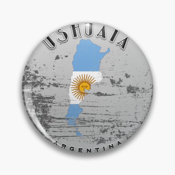 Artikelvorschau, Ushuaia Argentina Worn  entworfen und verkauft von TravelPenguin.