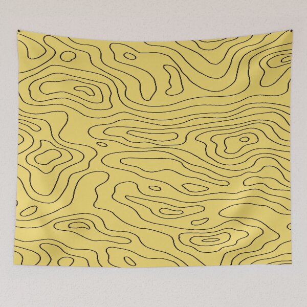Item preview, Yellow Marble Line Print designed and sold by shopzarajade.
