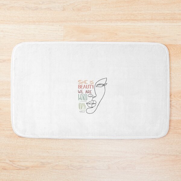 Item preview, SHE IS BEAUTY WE ARE WORLD CLASS STICKER designed and sold by Anahi Daza.