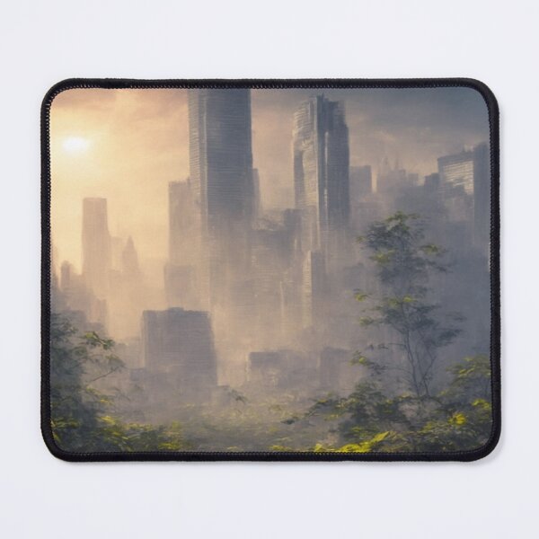 Item preview, overgrown city skyline designed and sold by Oriyon.