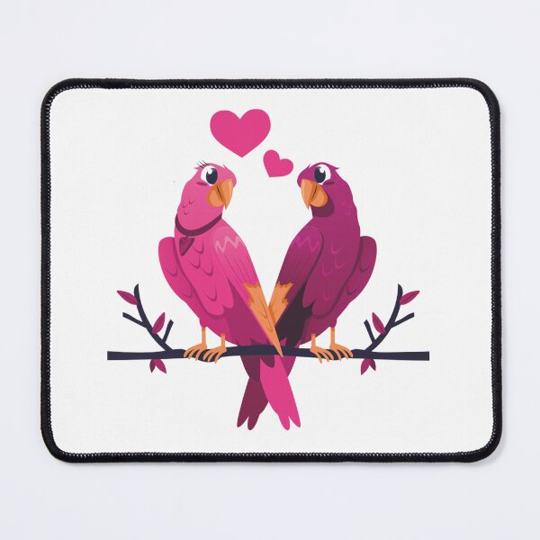 Item preview, Valentine's Day Love Birds Parrots Vector Art Design designed and sold by Cre8iveSkill.