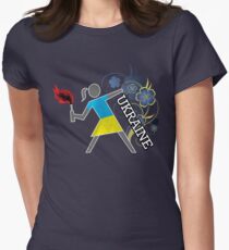 Ukrainian Molotov Girls Women's Fitted T-Shirt