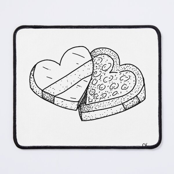 Item preview, Chocolate box (b/w line art style) designed and sold by Rainbowhydra.