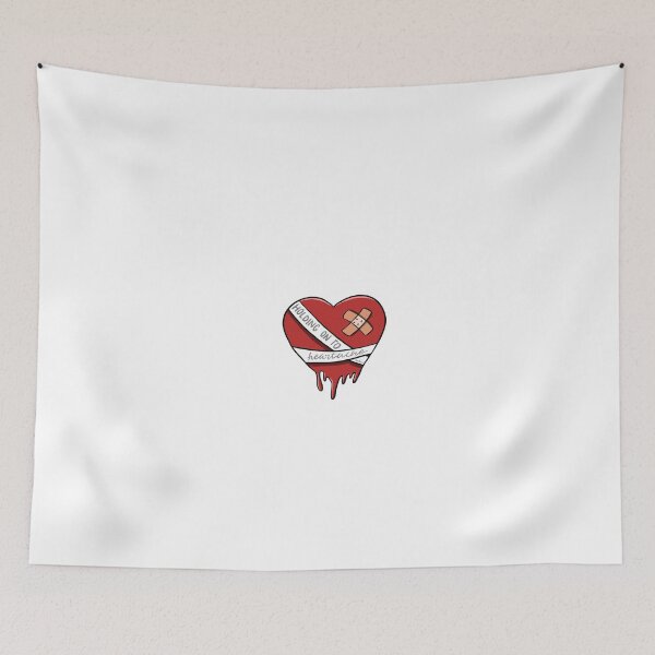Item preview, HOLDING ON TO HEARTACHE STICKER designed and sold by Anahi Daza.