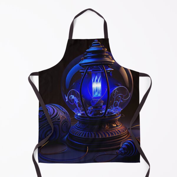 Aperçu de l'œuvre Cobalt Glow Digital Painting créée et vendue par CodeAndColors.