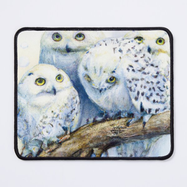 Item preview, Snow Owls Huddled Together | Owl Watercolor Print | Owl Illustration | Owl Print | Home Wall Decor | Wall Art designed and sold by phillipbooth.