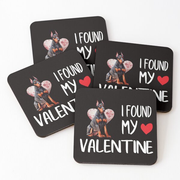 Item preview, I FOUND MY VALENTINE DOBERMAN designed and sold by teemaker24.