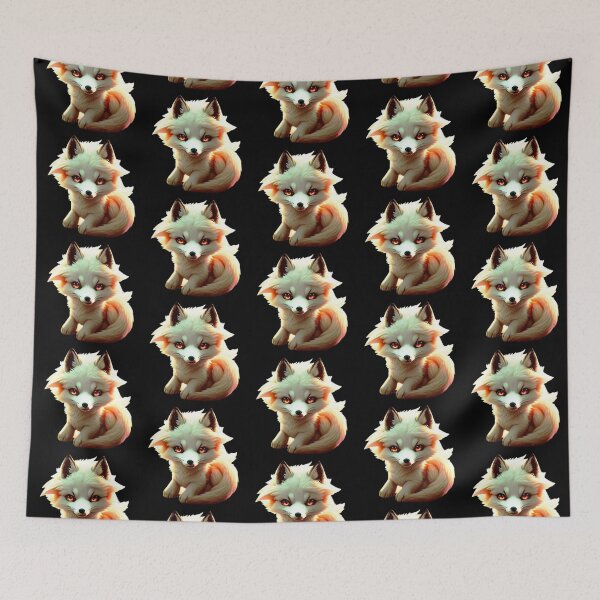 Item preview, Adorable creamy white fox  designed and sold by Fantasticworld.