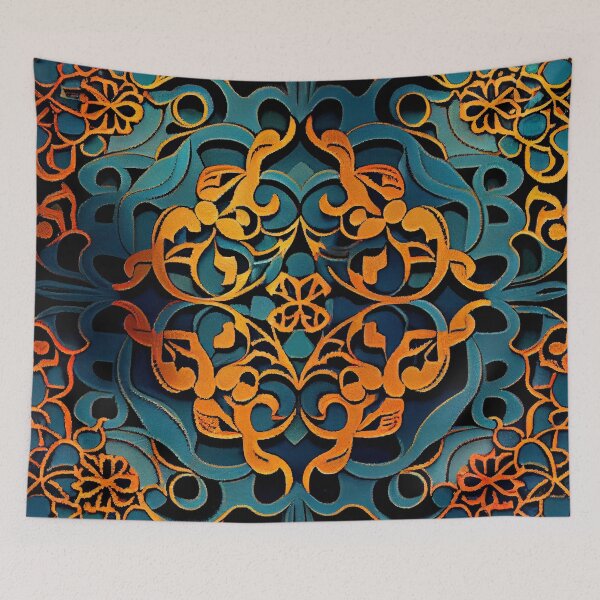 Item preview, Dramatic Imagined Coarse Asian Pattern Digital Painting designed and sold by CodeAndColors.
