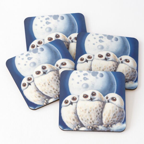 Item preview, Snow Owls Huddled Together | Owl Watercolor Print | Owl Illustration | Owl Print | Home Wall Decor | Wall Art designed and sold by phillipbooth.