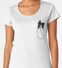Border Collie Dog In Your Pocket Women's Premium T-Shirt