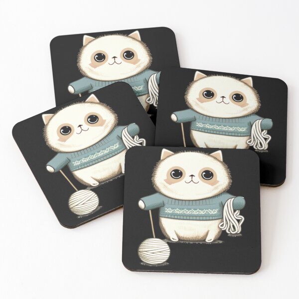 Item preview, funny and cute cat with a ball of wool designed and sold by Diamaber.