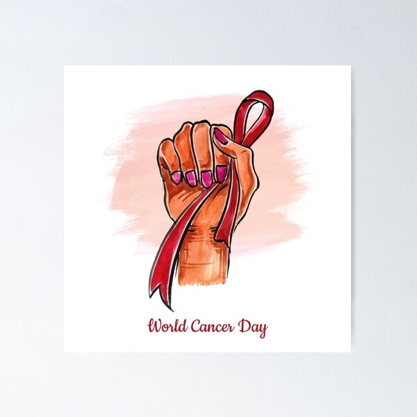 World Cancer Day Drawing Easy |Cancer Day Poster Drawing Idea/world Tobacco day  drawing#notobacco - YouTube