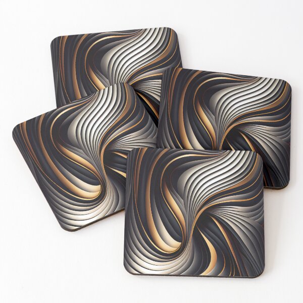 Item preview, Flowing Soft Line Pattern Digital Painting designed and sold by CodeAndColors.