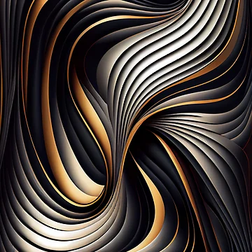 Imagen de la obra Flowing Soft Line Pattern Digital Painting de CodeAndColors