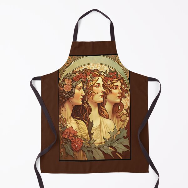 Item preview, Three Autumn Sisters - Art Nouveau designed and sold by ArtNouveauChic.
