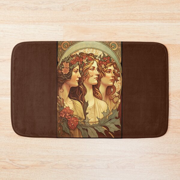 Item preview, Three Autumn Sisters - Art Nouveau designed and sold by ArtNouveauChic.