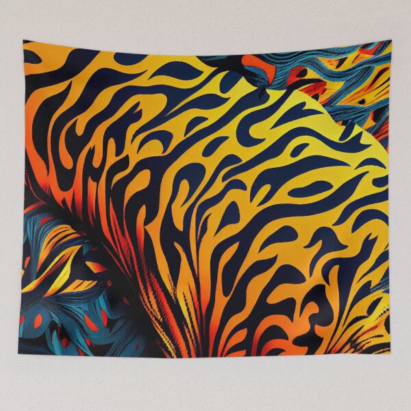 Aperçu de l'œuvre Vivid Animal Print Pattern Digital Painting créée et vendue par CodeAndColors.