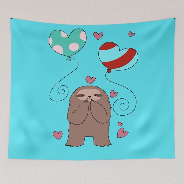 Item preview, Sloth Loves Balloons designed and sold by SaradaBoru.