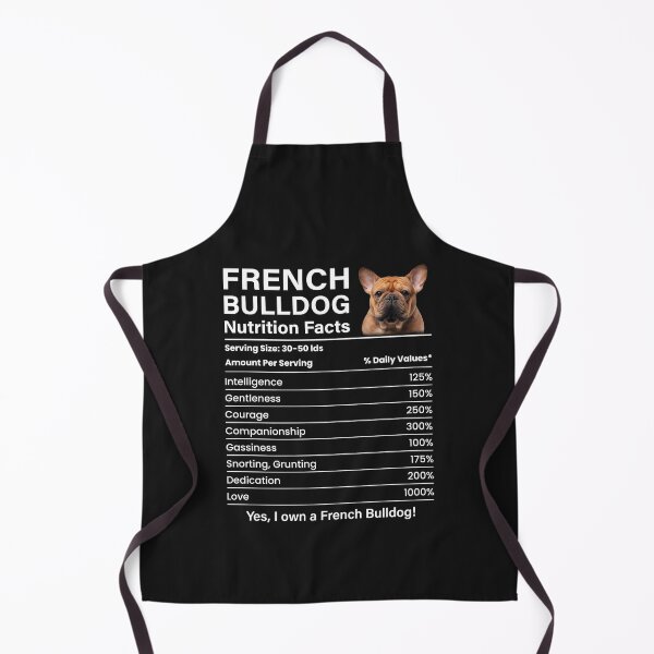 Item preview, French Bulldog Nutrition Facts Funny Bulldog Mama designed and sold by decentwearstore.
