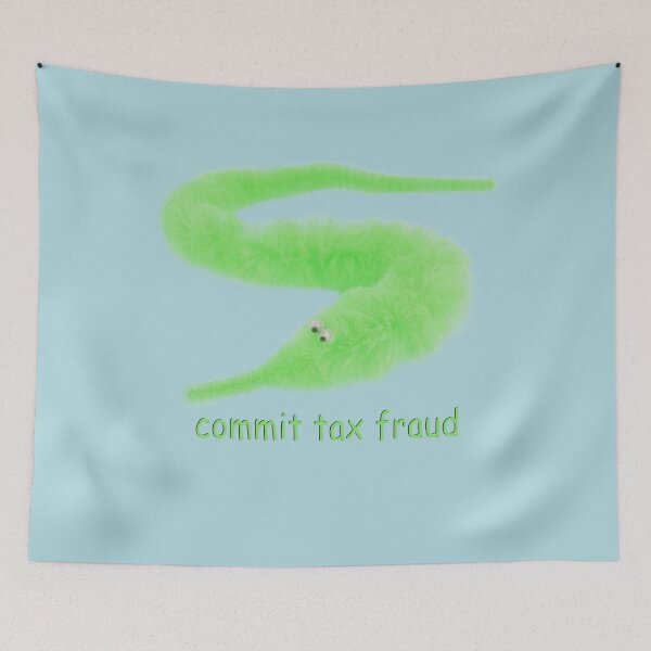Item preview, Commit Tax Fraud Worm On A String  Green designed and sold by LouieChan.